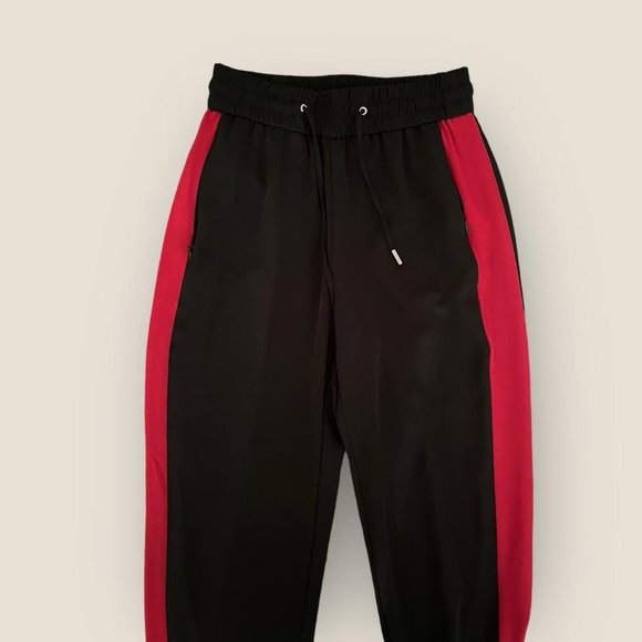 Black Trousers With Red Stripe - Picture 1 of 5
